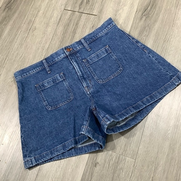 Madewell The Curvy Denim Emmett Short: Patch Pocket Edition size 33 Stretch - Picture 1 of 11